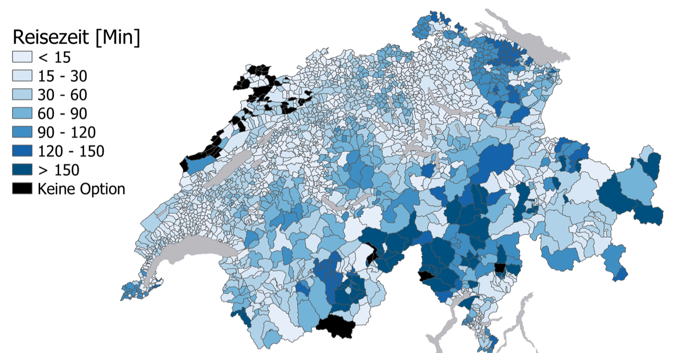 Grafik: «Suche nach mehr Raum: Schweizweites Zügeln»